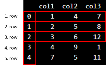 Dataframe Output